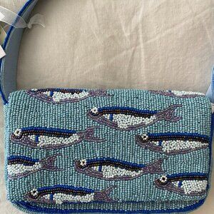 Marshalls Sardine Beaded Shoulder Bag